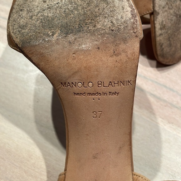 Manolo Blahnik Block Heel Sandals - Picture 4 of 6